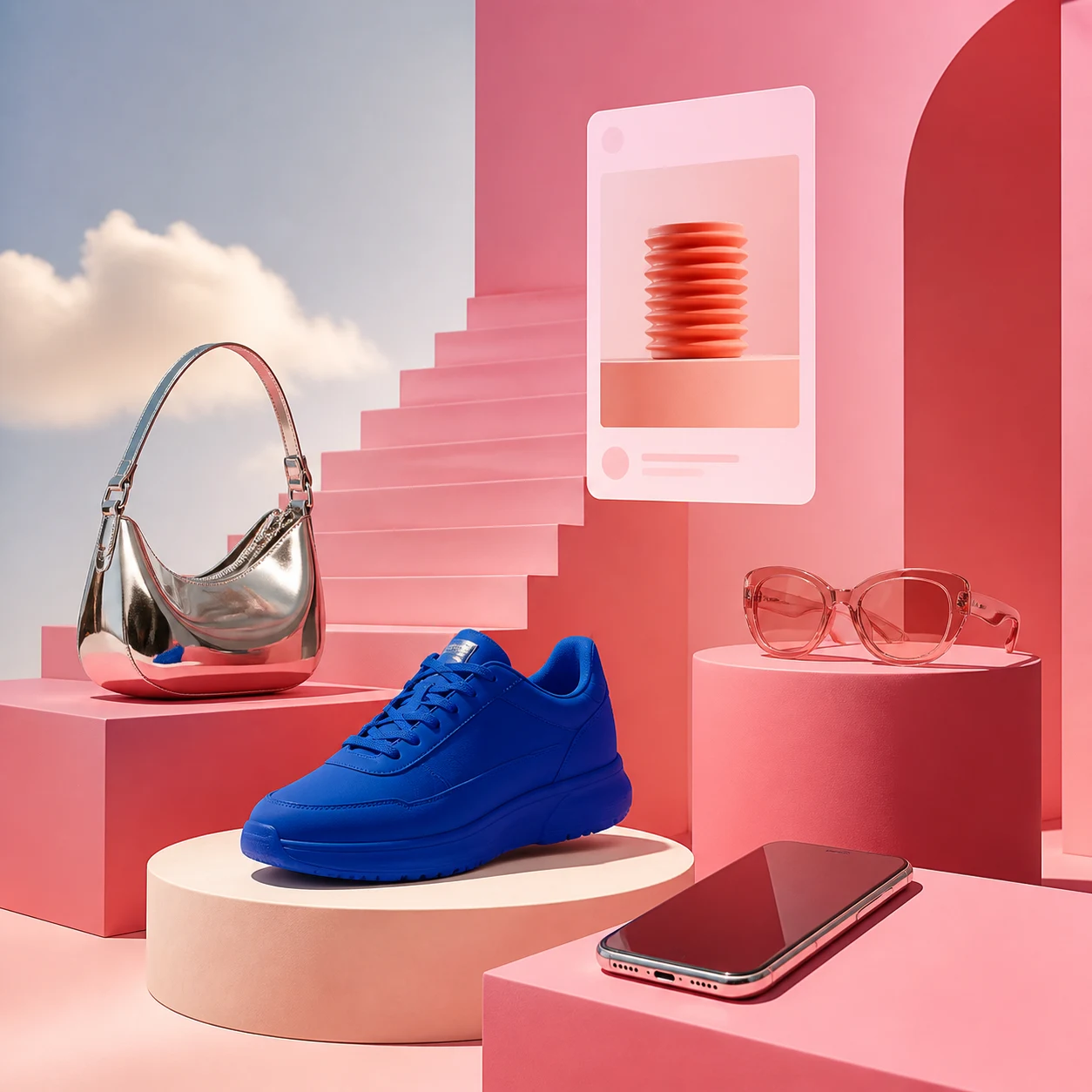 Fashion ecommerce discovery world in Klarna pink